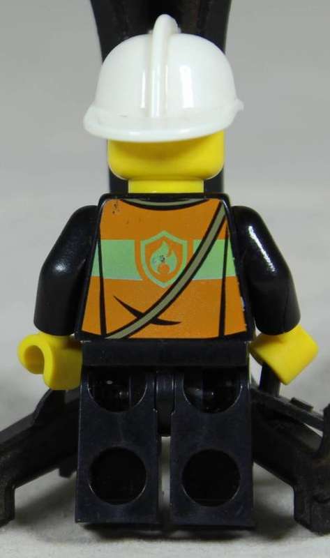 Lego mini figurine - Fireman with a white helmet (CTY0507)