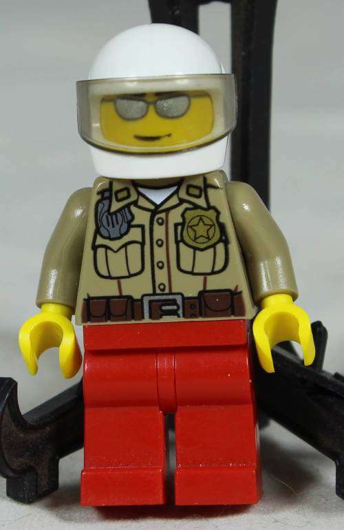 Lego mini figurine  - Forest ranger with a white helmet (CTY0276)