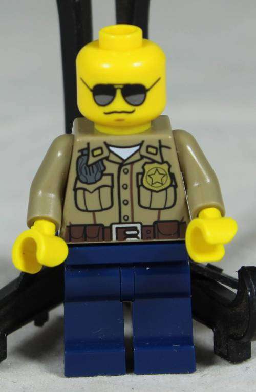 Lego mini figurine - Forest Ranger with dark glasses (CTY0306)