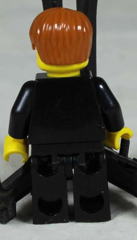 Lego mini figurine - Fire fighter with dark orange hair (TWN091)