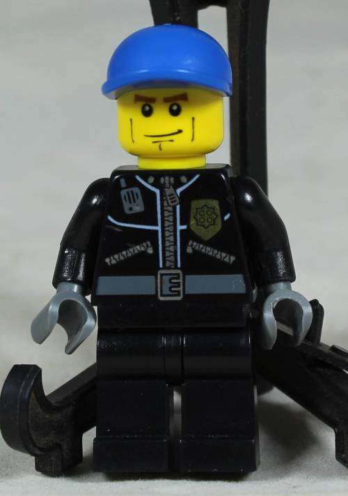 Lego mini figurine - Policeman with a blue cap