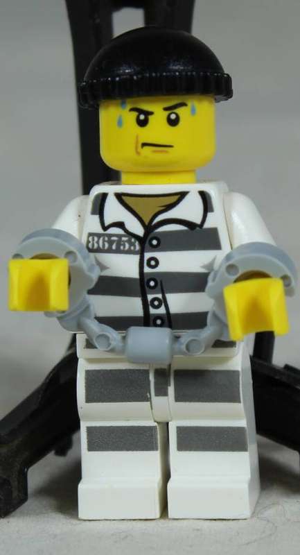 Lego mini figurine - Criminal 86753 with handcuffs (CTY0775)