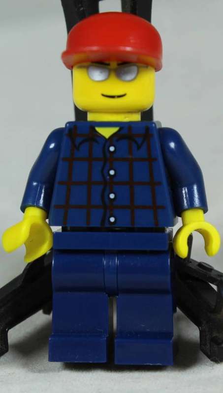 Lego mini figurine - Man in plaid shirt (Seaplane CTY0163)