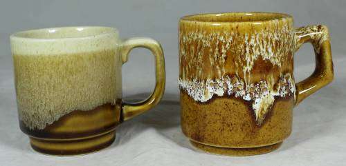 Pair of stoneware cups