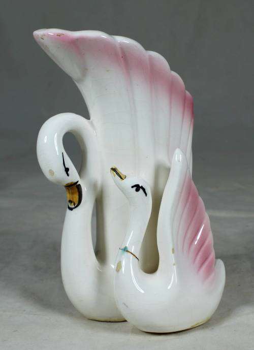 SWAN POSY VASE(LOVELY)-BID NOW!!!