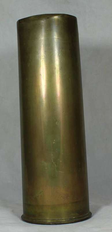 Vintage brass artillery shell