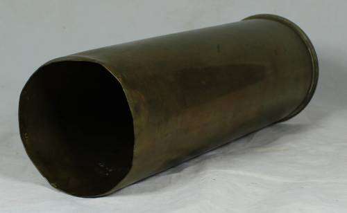 Vintage brass artillery shell