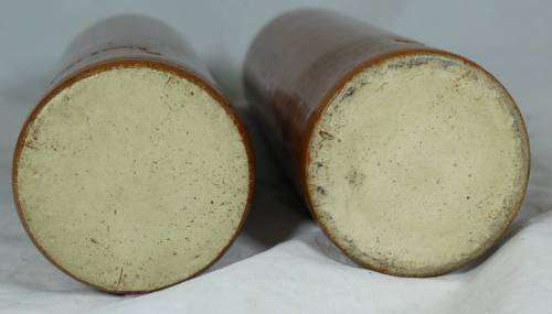 Pair of large earthenware bottles