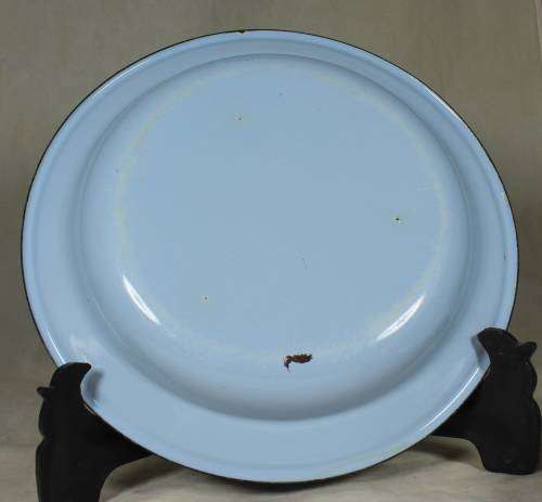 Trio of enamel dishes - blue