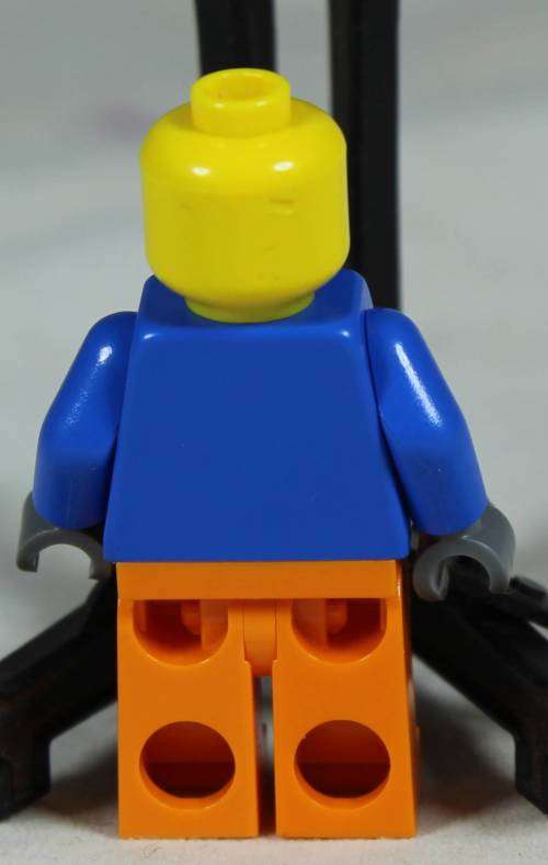 Lego mini figurine - Worker in overhauls (Garbage truck TWN232)