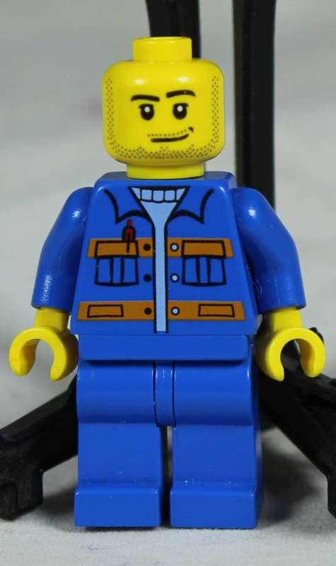 Lego mini figurine - Construction worker tractor in Poybag (CTY0807)