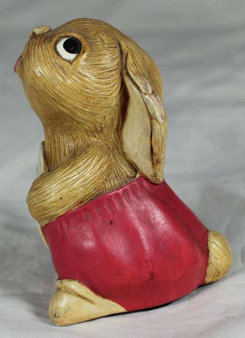 Pendelfin hand painted stoneware rabbit - Polly in pink