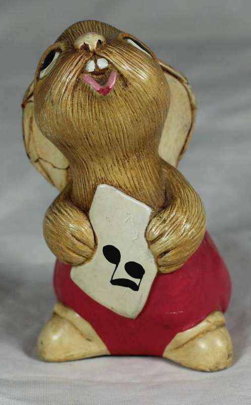 Pendelfin hand painted stoneware rabbit - Polly in pink