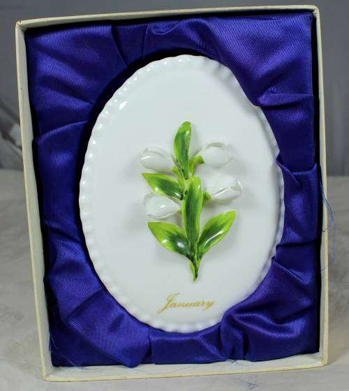 VINTAGE COALPORT WALL PLATE IN A BOX MADE IN ENGLAND(JANUARY)BID NOW!!
