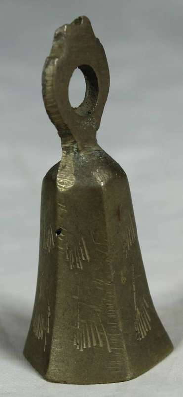 Miniature elongated brass bell