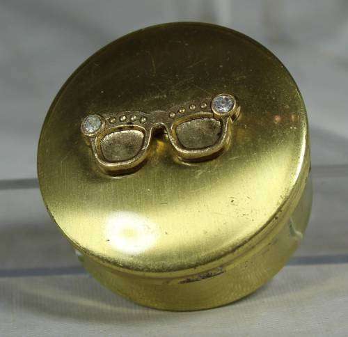 MINIATURE BRASS-PILL CONTAINER BID NOW!