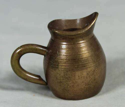 Miniature brass milk jug