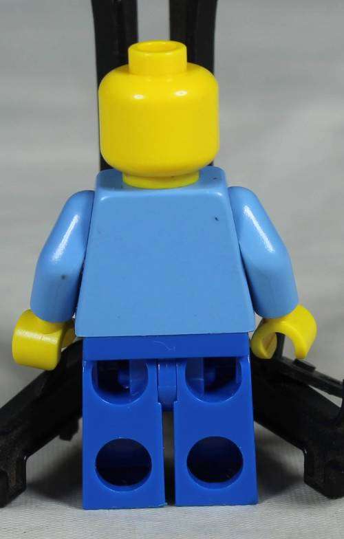 Lego mini figurine - Man in blue overalls (Train station TRN140)
