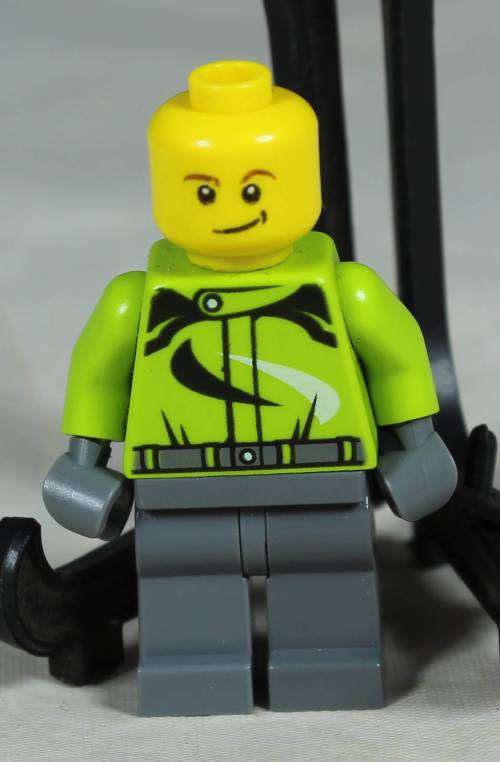 Lego mini figurine - Motorcyclist (Ambulance plane  CTY0614)