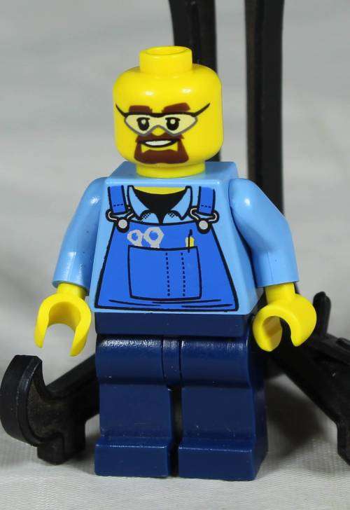 Lego mini figurine - Ground crew (Cargo terminal CTY0422)