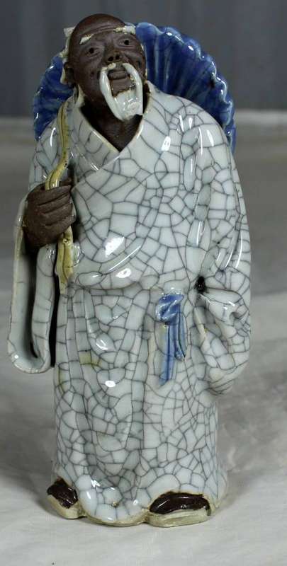 Collectible mud men -  old man with a special robe