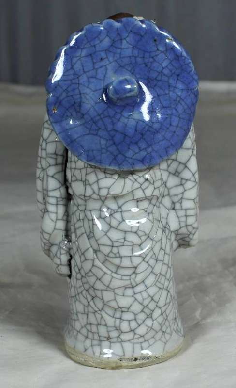 Collectible mud men -  old man with a special robe