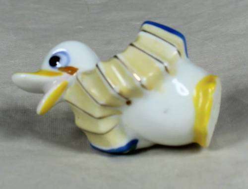 MINIATURE DUCK PLAYING A CONCERTINA(BEAUTIFUL) BID NOW !!