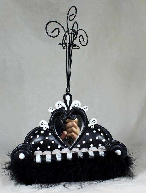 Vintage piano necklace stand