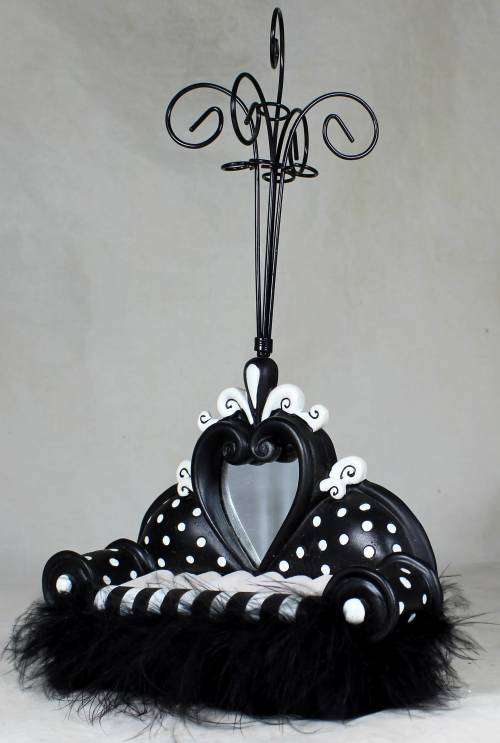 Vintage piano necklace stand