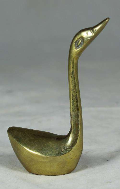 MINIATURE-BRONZE SWAN-BID NOW!