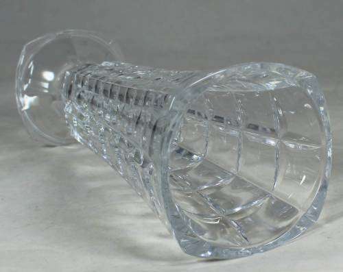 Footed glass vase