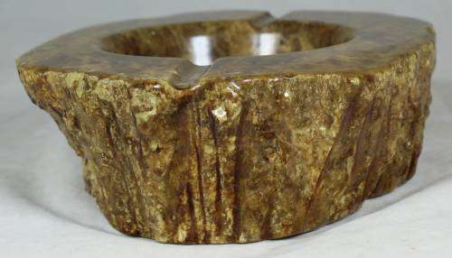 Genuine alabaster hand carved ashtray