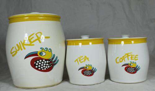 Suger, tea & coffee ceramic holders