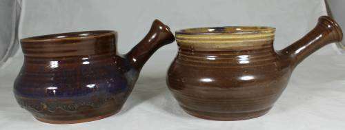 Pair of large soup bowls