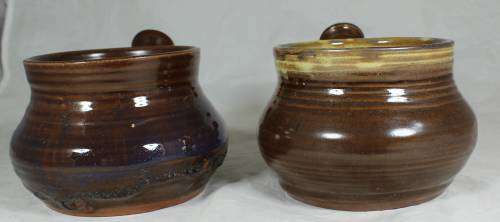 Pair of large soup bowls