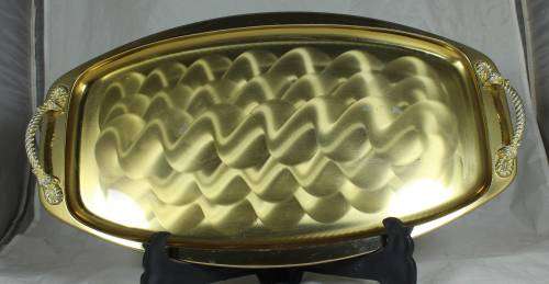 Gold plated serving tray