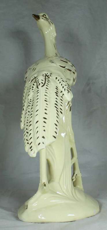 Large porcelain peacock