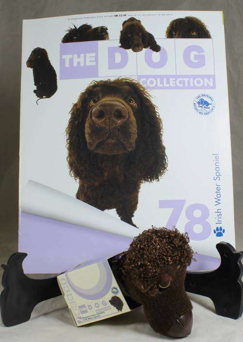 THE DOG ARTIST COLLECTION WITH MAGAZINE-IRISH WATER SPANIEL#78 (ABSOLUTELY ADORABLE) BID NOW!