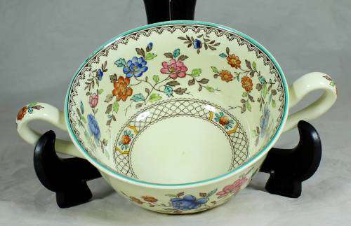 COPELAND SPODE ROYAL JASMINE SOUP COUPE MADE IN ENGLAND(BEAUTIFUL) BID NOW!