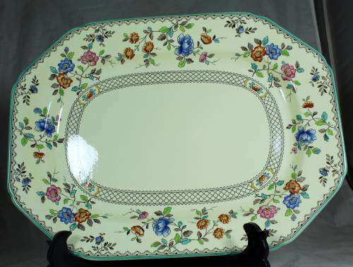COPELAND SPODE ROYAL JASMINE LARGE PLATTER MADE IN ENGLAND(BEAUTIFUL) BID NOW!