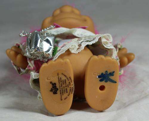 Russ Troll Doll Made In China - Vintage Troll In A Pink Birthday Dress