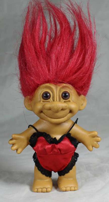 RUSS TROLL DOLL MADE IN CHINA-IN A LINGERIE TEDDY-BID NOW!