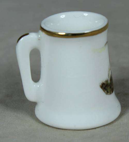 MINIATURE BOWLAND GRASSINGTON MUG (FINE BONE CHINA ENGLAND) BID NOW!!!!!