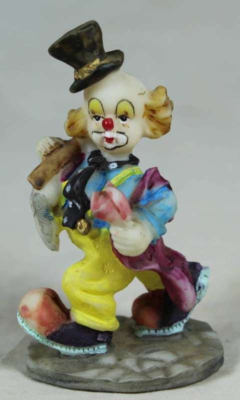 Miniature clown with a red nose