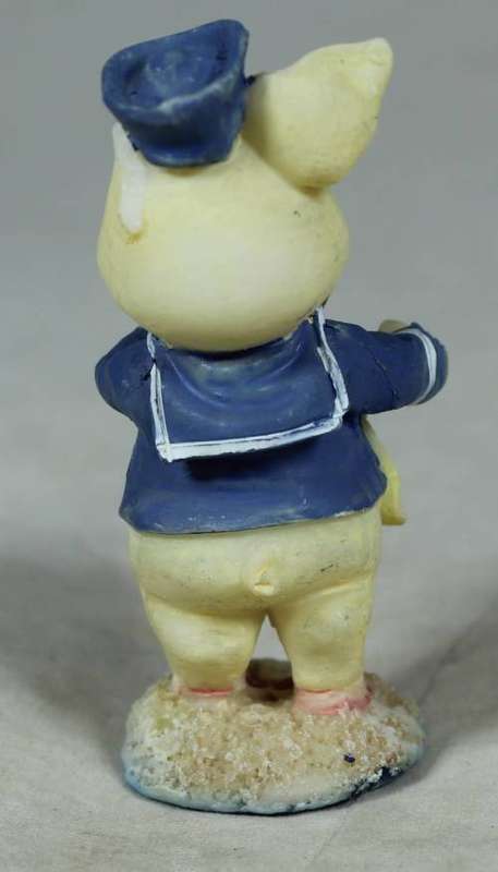 Miniature pig with a treasure map