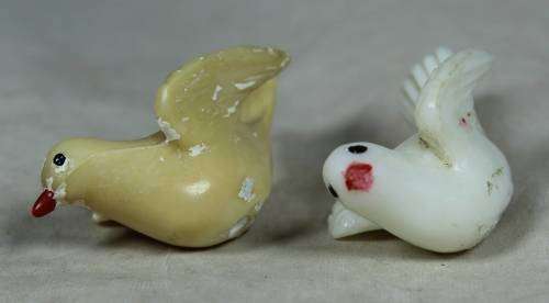 Miniature dove cake toppers