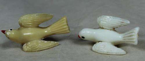 Miniature dove cake toppers