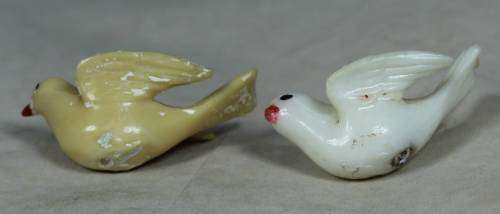 Miniature dove cake toppers