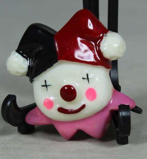 Miniature clown fridge magnet