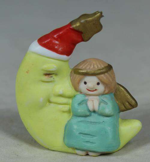 Miniature girl on the moon